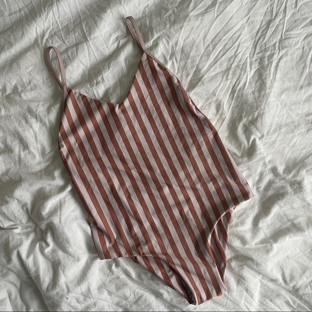 June Swimwear Striped One Piece